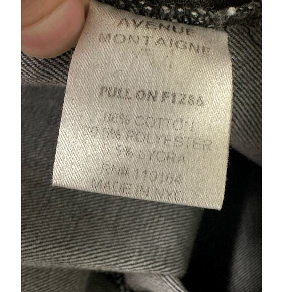 Avenue Montaigne black pull on skinny jeggings size 10 - Picture 4 of 9